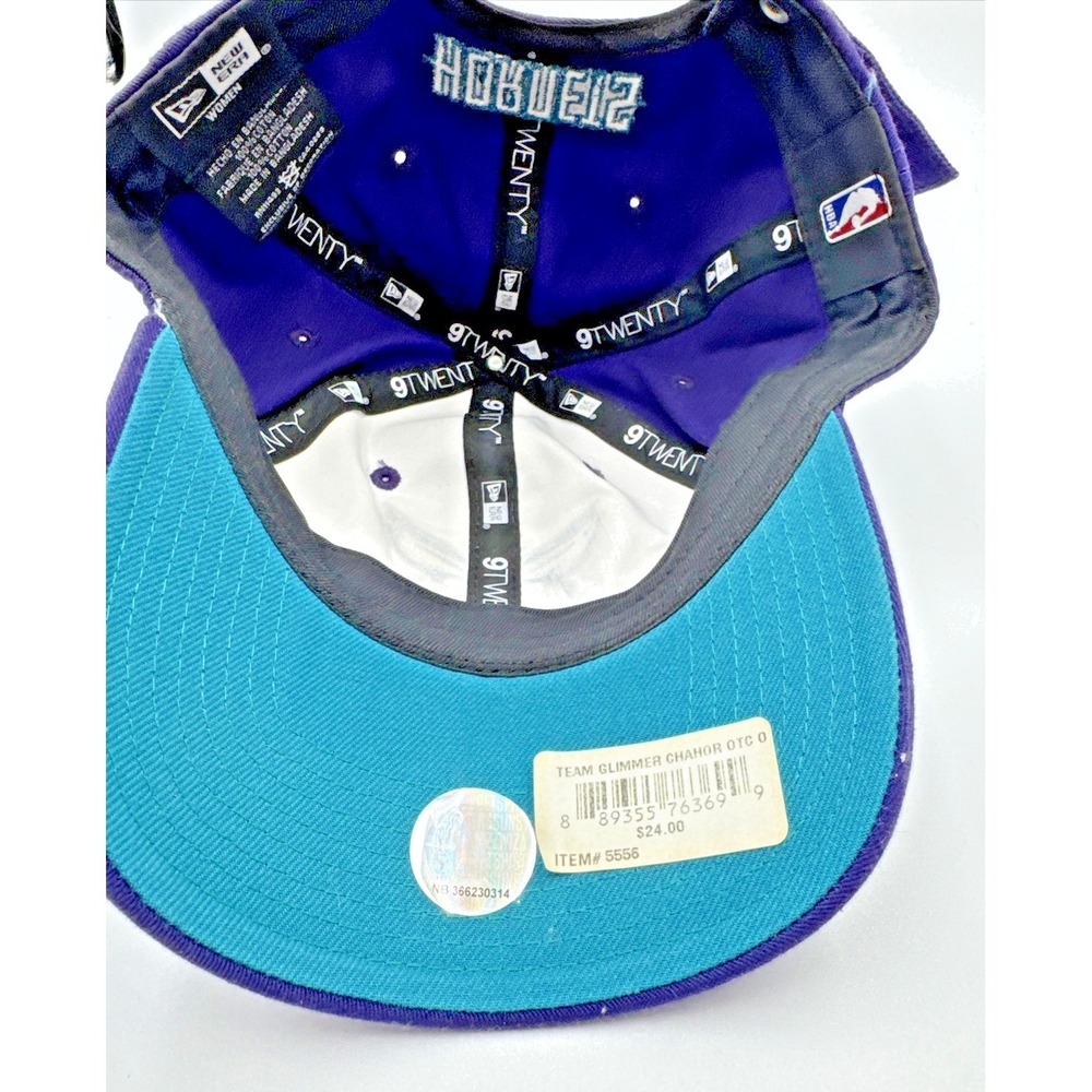 New Era NBA Charlotte Hornets Women's 9Twenty Hat  Adjustable Strap-back Glimmer - Picture 10 of 12